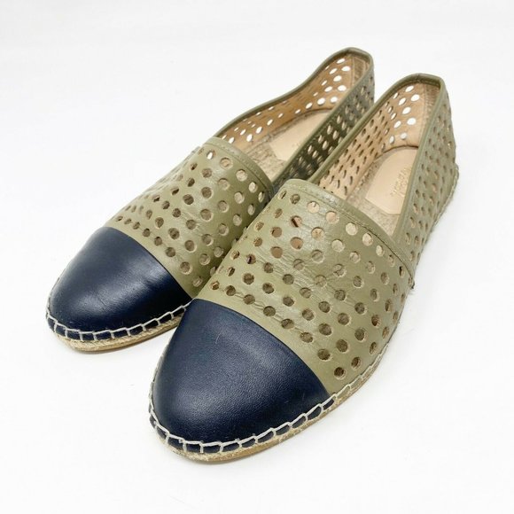 Loeffler Randall Mara Perforated Espadrilles Flats - Picture 1 of 10